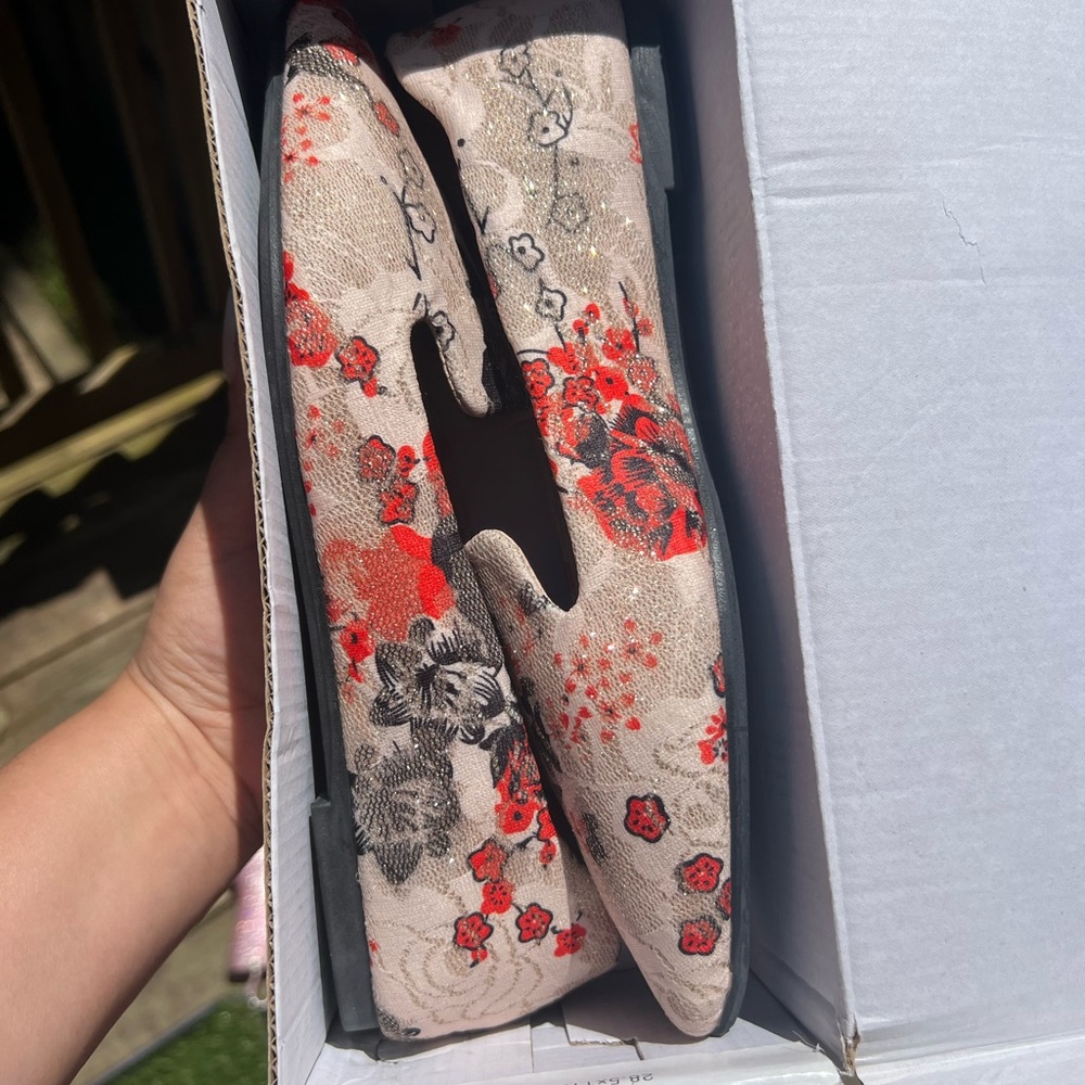 Floral Women's Shoes - Flat Business Shoe